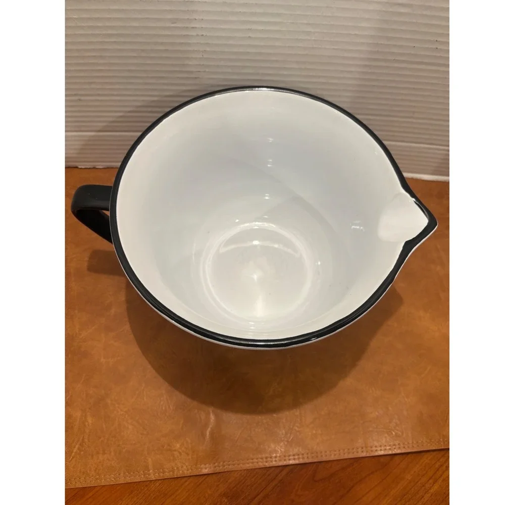 Hello Kitty Sanrio Halloween Skeleton Ceramic Mixing Bowl with Spout and Handle